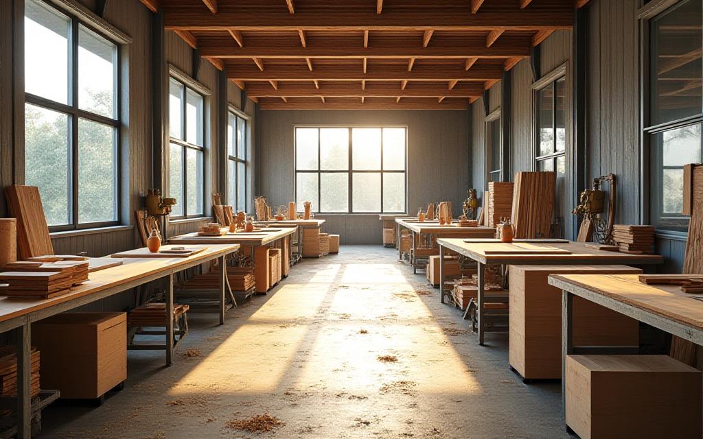 Eco-friendly wood processing at Arc Formhaus workshop